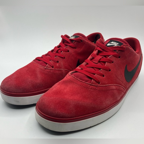 Nike Mens Red SB Check 705265-601 Cushioned Low Top Athletic Shoes Size 13 - Picture 2 of 15